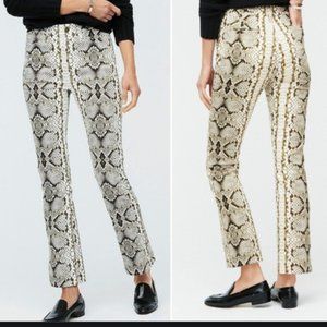 J. Crew Green Snakeskin Kickout Crop Pants - 25